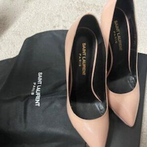 Saint Laurent leather pink/pale heels